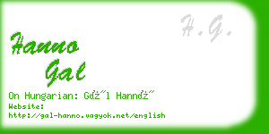 hanno gal business card